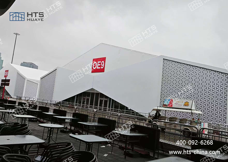 為上海成功交付了 4 座大型展覽篷房，助力當地會展活動的順利開展